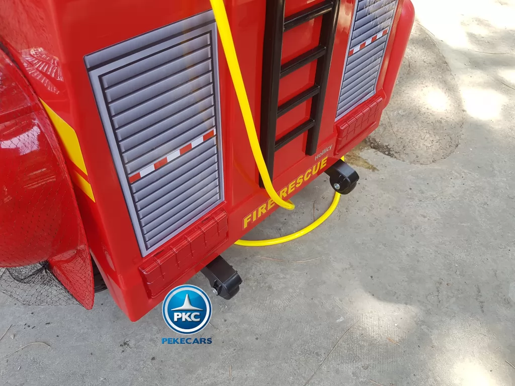Camion de bomberos infantil de 1 plaza Rojo