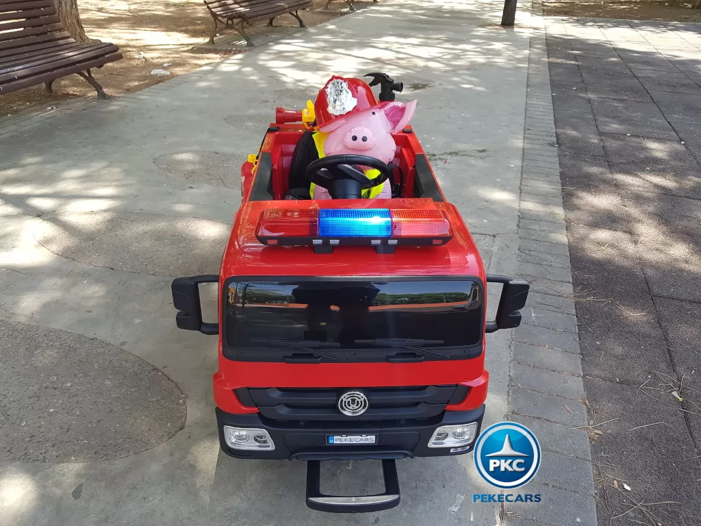 Camion de bomberos infantil de 1 plaza Rojo