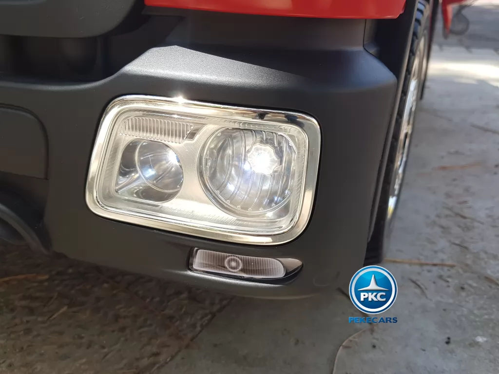 Camion de bomberos infantil de 1 plaza Rojo