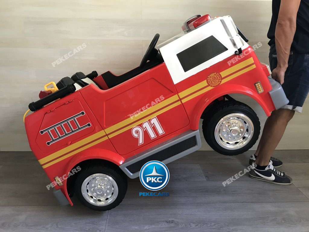 carro de bomberos para niños a bateria