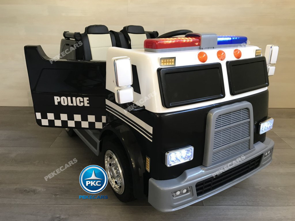 Camion electrico de policia para niños Pekecars