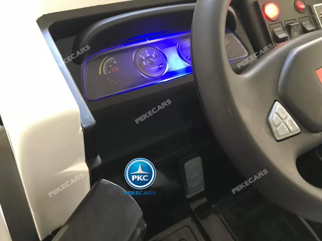 Camión Eléctrico de policia para niños 12V 2 plazas con el salpicadero iluminado