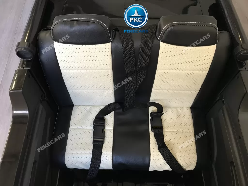 Camión Eléctrico de policia para niños 12V 2 plazas con asiento acolchado en piel