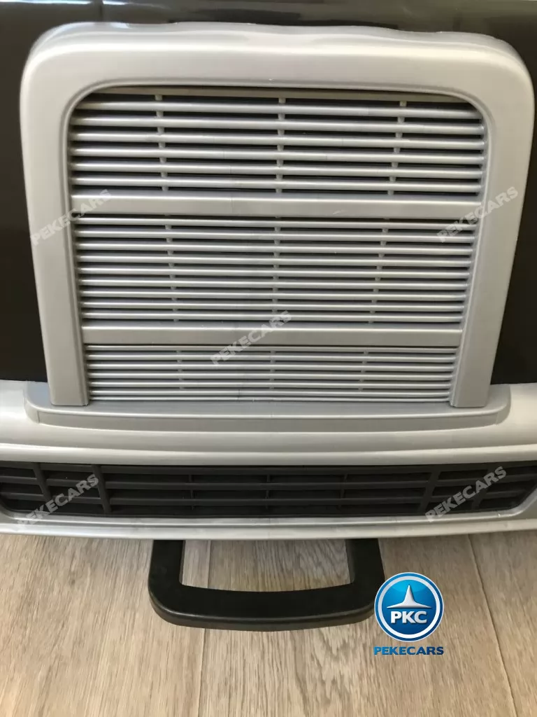 Camión Eléctrico de policia infantil 12V 2 plazas con asa de transporte delantera