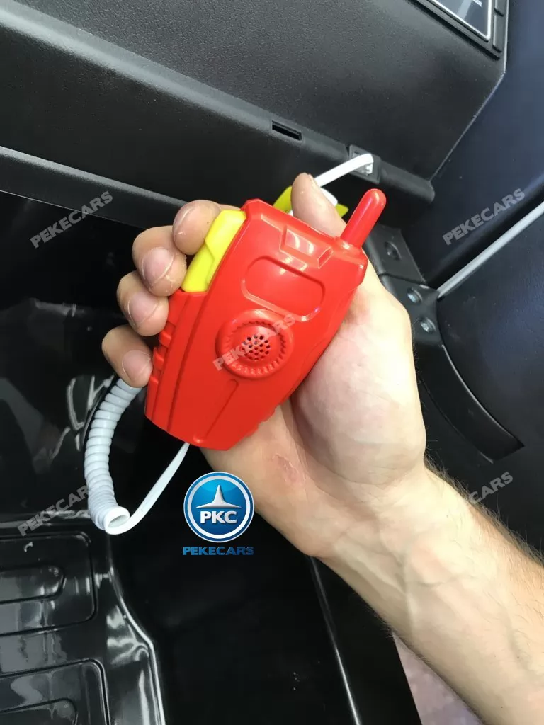 Camión Eléctrico de policia para niños 12V 2 plazas con megafono