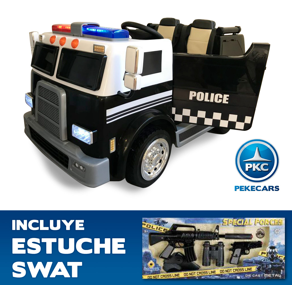 Pack Camion de policia para niños negro