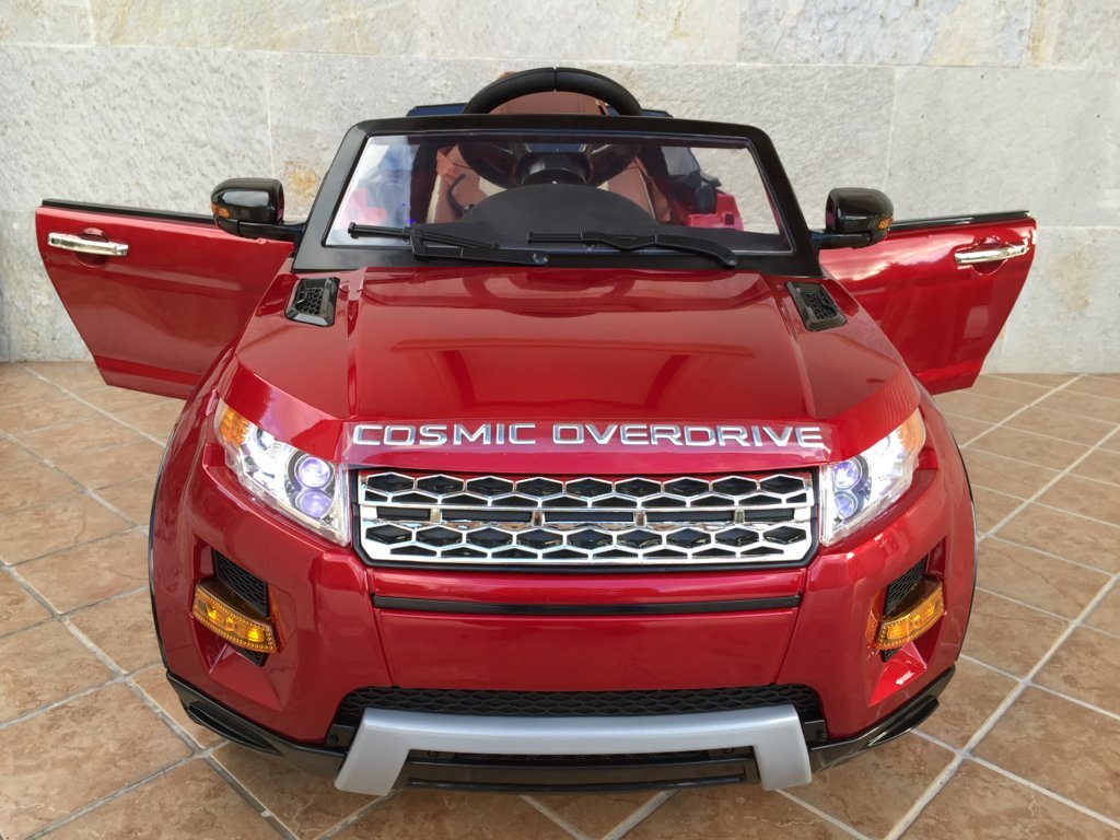 Coche electrico para niños evoque style rojo metalizado vista frontal