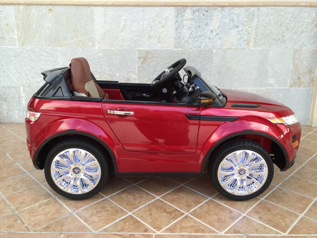Coche electrico infantil evoque style rojo metalizado con asiento ajustable