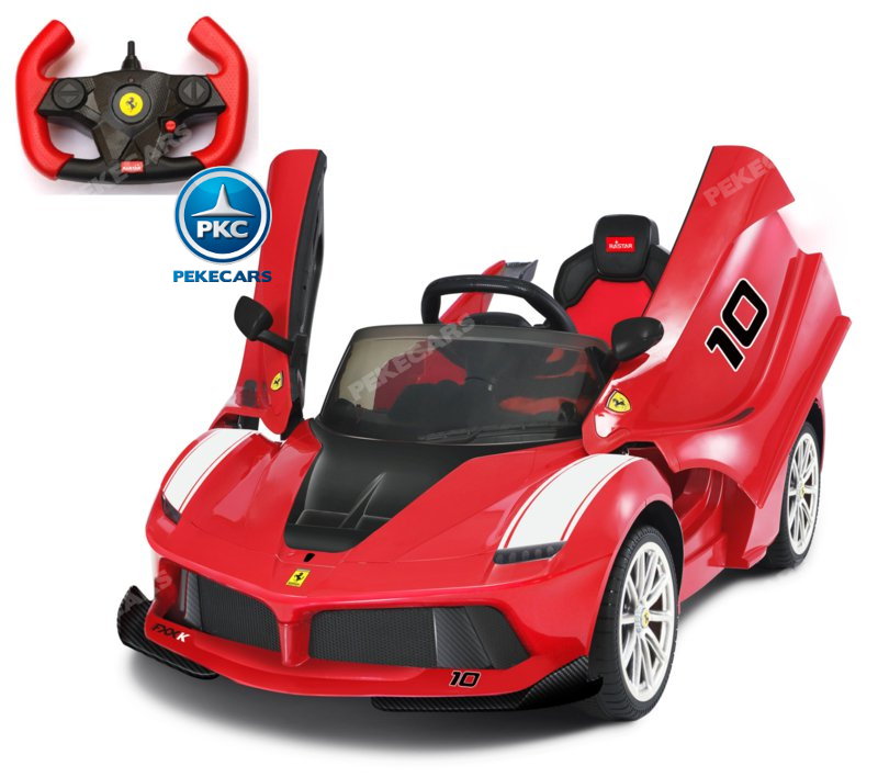 Coche electrico para niños Ferrari FXX-K Rojo Pintado vista principal