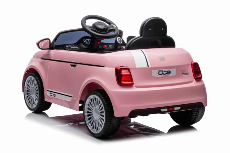 coche infantil fiat 500 rosa
