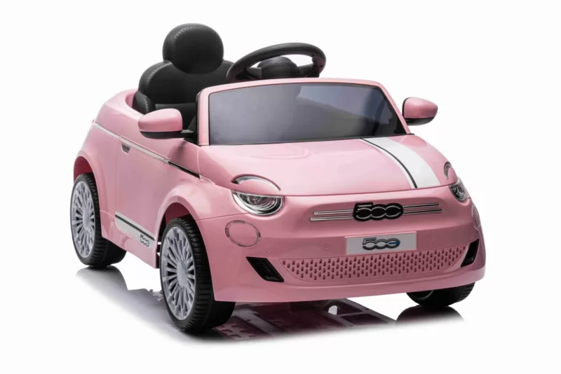 coche infantil fiat 500 rosa