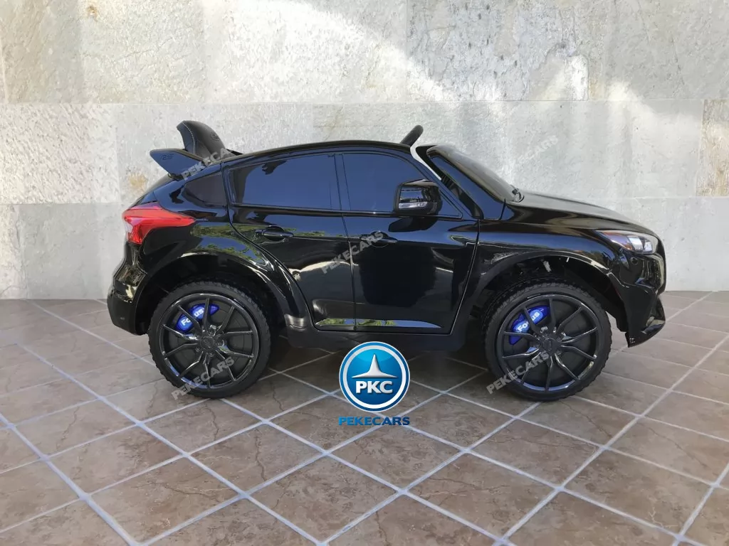 Coche electrico para niños Ford Focus RS Negro vista lateral