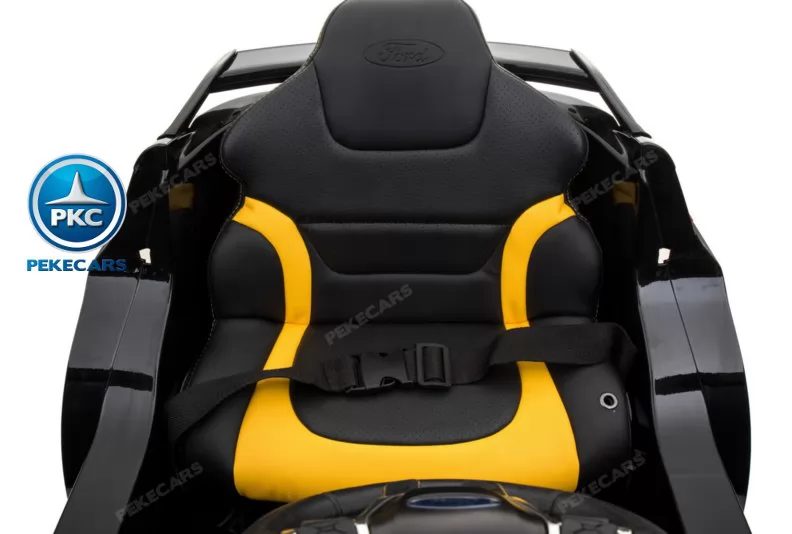 Coche electrico infantil Ford Focus RS Negro asiento acolchado