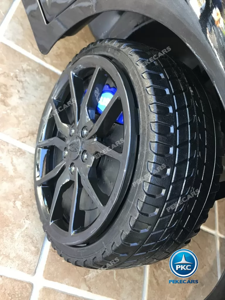 Coche electrico para niños Ford Focus RS Negro ruedas de caucho antipinchazos