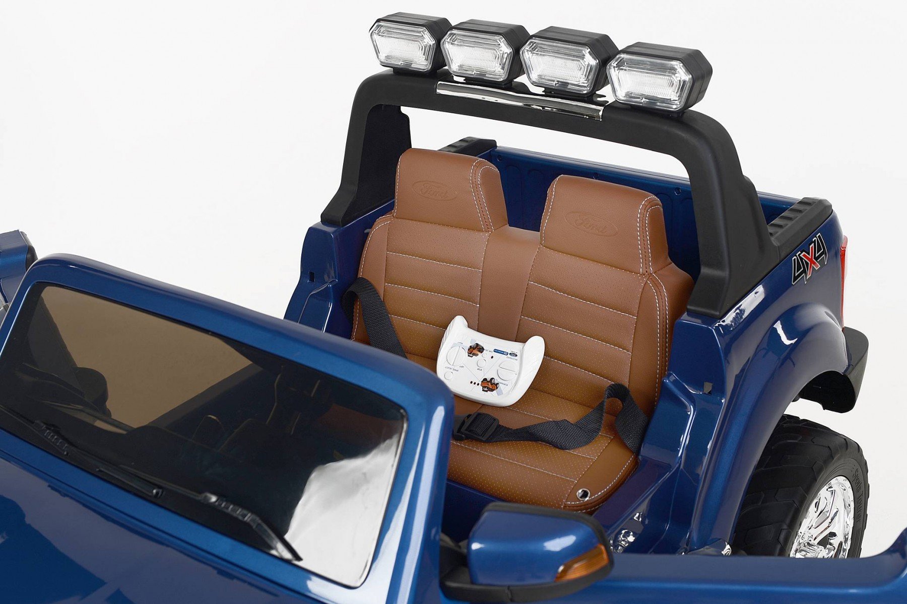 Todoterreno electrico para niños Ford Ranger MP4 Azul Metalizado asiento acolchado