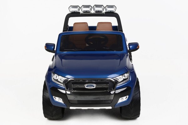 Todoterreno electrico para niños Ford Ranger MP4 Azul Metalizado vista frontal