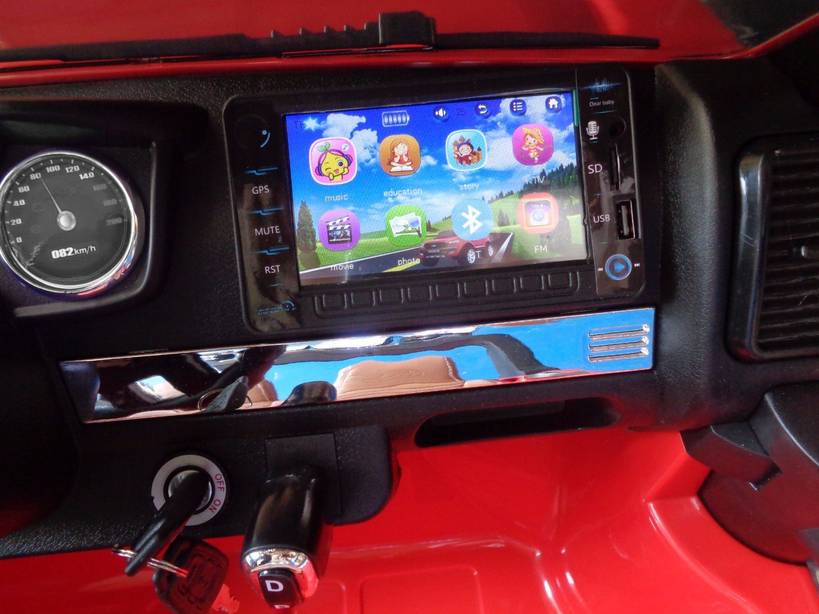 Todoterreno electrico para niños Ford Ranger MP4 Azul Metalizado