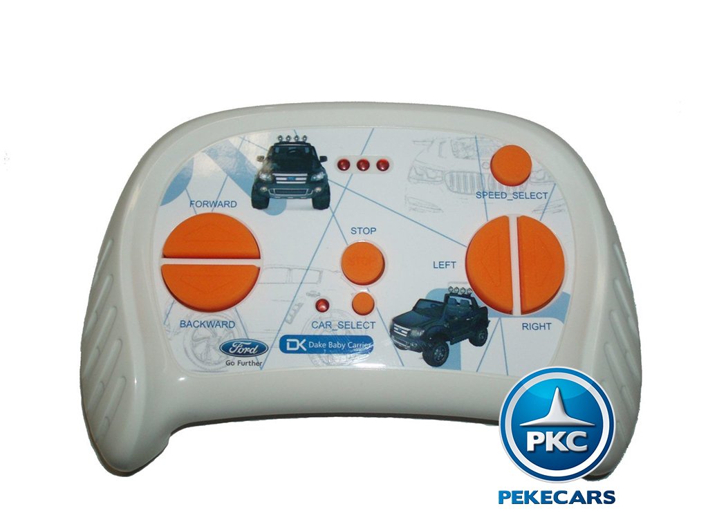 Todoterreno electrico para niños Ford Ranger MP4 Blanco mando radiocontrol