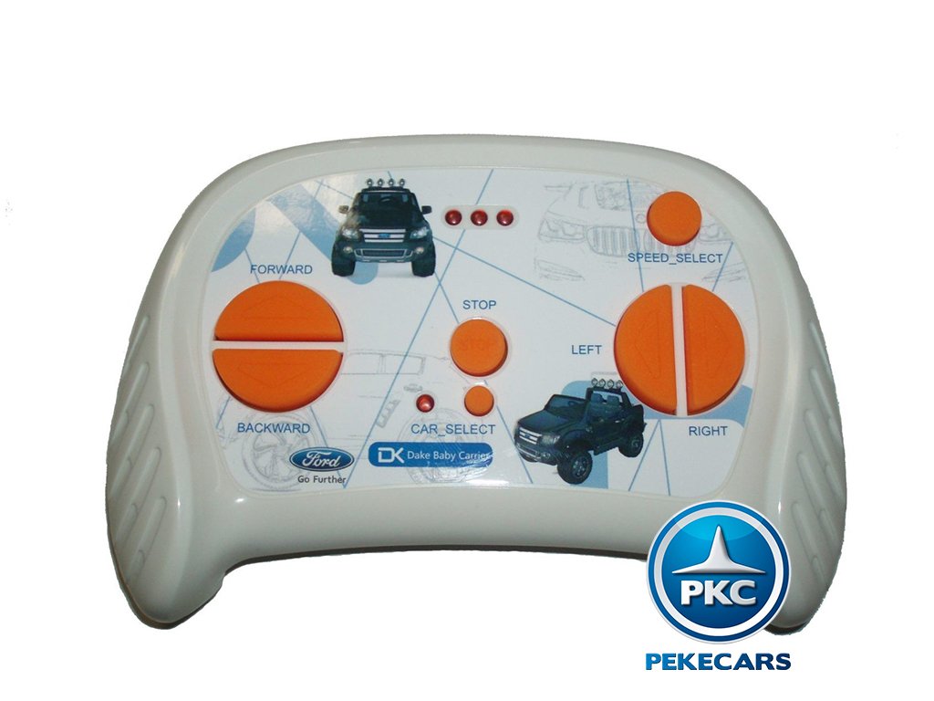 Todoterreno electrico para niños Ford Ranger MP4 Naranja Metalizado mando radiocontrol