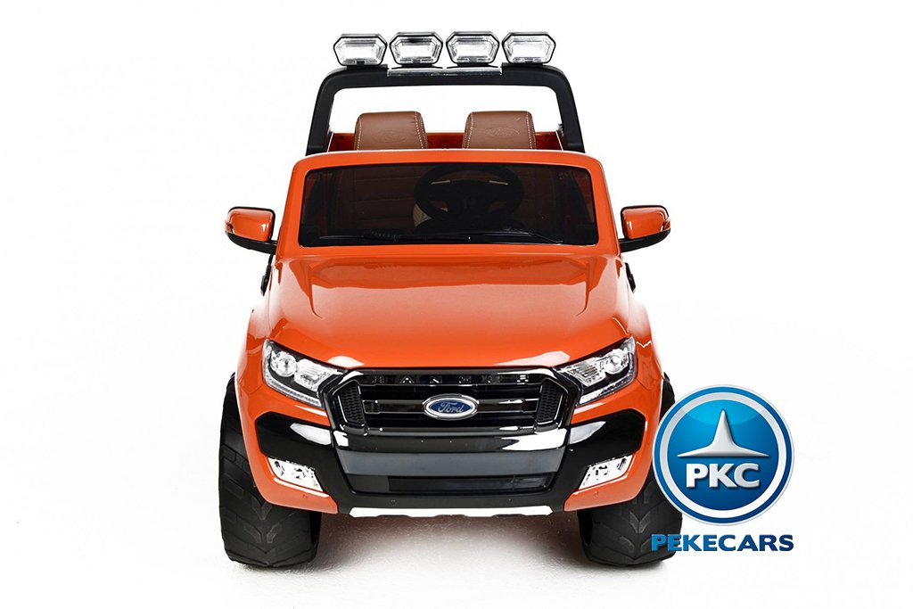 Todoterreno electrico para niños Ford Ranger MP4 Naranja Metalizado