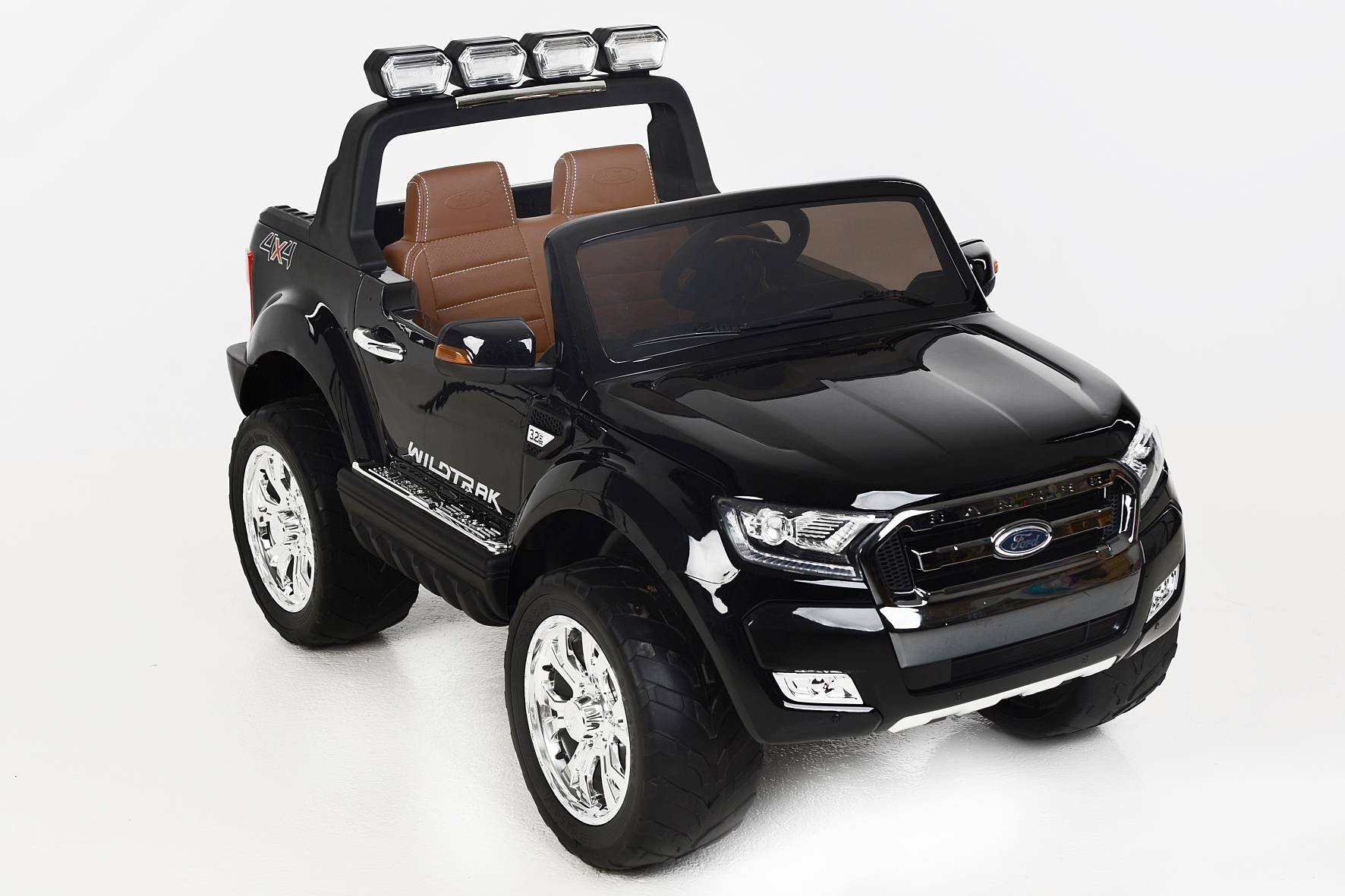Todoterreno electrico para niños Ford Ranger MP4 Negro Metalizado