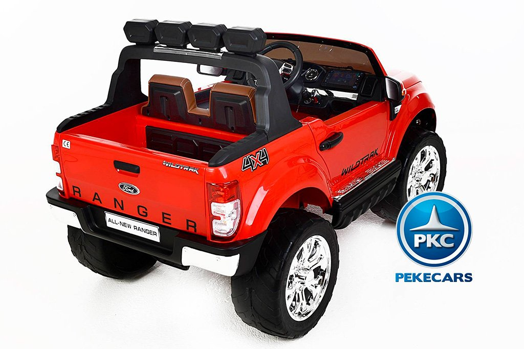 Ford Ranger 2017 12V MP4 Rojo vista lateral trasera
