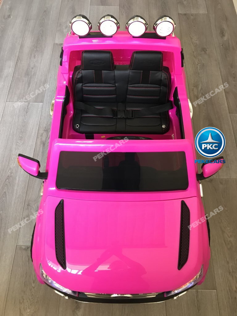Todoterreno electrico infantil Ford Ranger Rosa detalles del capo