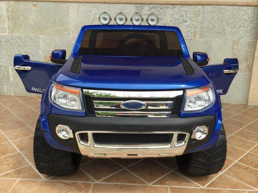 Todoterreno electrico infantil Ford Ranger Azul Metalizado frontal