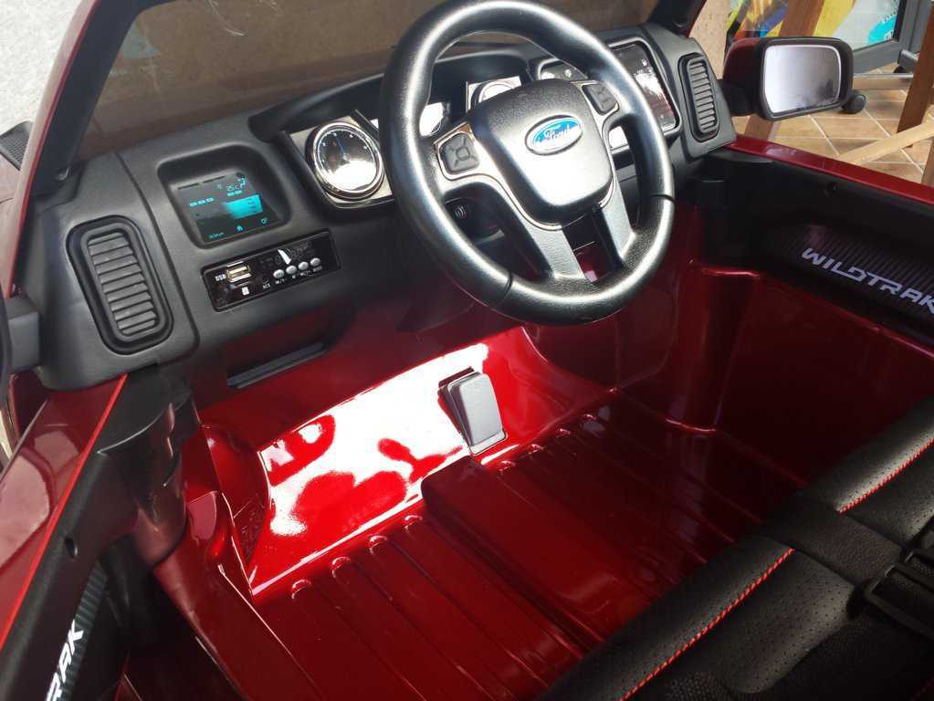 Todoterreno electrico para niños Ford Ranger Burdeos Metalizado luces led