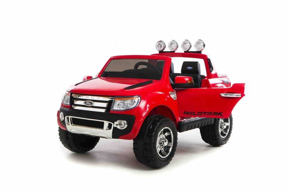 Coche eléctrico para niños Ford Ranger Pickup 12v Rojo vista perspectiva