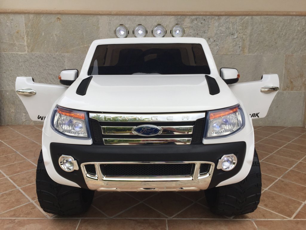 Todoterreno electrico infantil Ford Ranger Blanco conexion usb