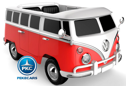Furgoneta Volkswagen para niños 12V 2 Plazas Rojo vista principal