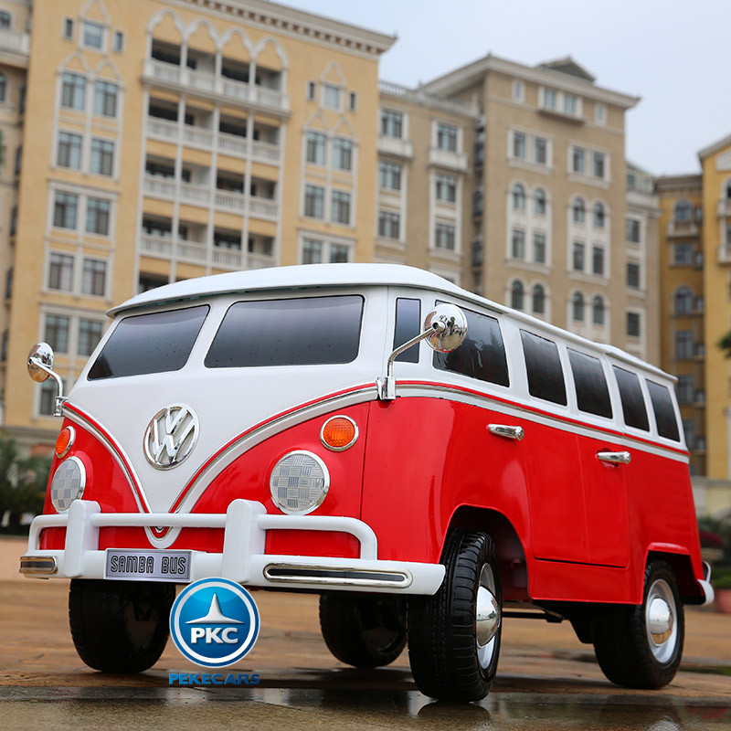 Furgoneta Volkswagen para niños 12V 2 Plazas Rojo detalles