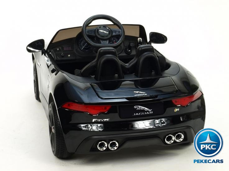 Coche electrico para niños Jaguar F-Type negro metalizado