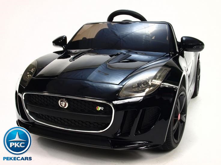 Coche electrico para niños Jaguar F-Type negro metalizado