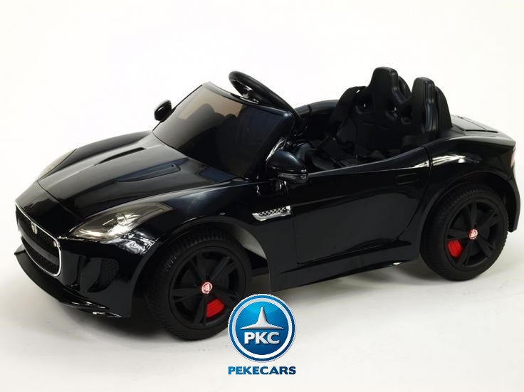 Coche electrico para niños Jaguar F-Type negro metalizado