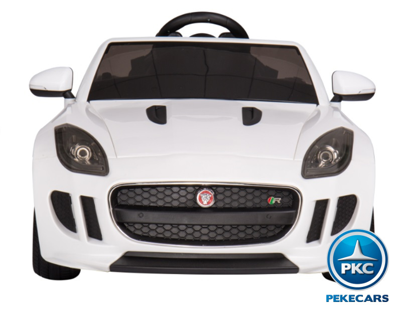 Coche electrico para niños Jaguar F-Type blanco vista principal
