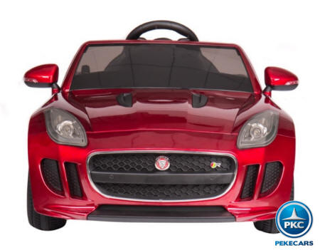 Coche electrico para niños Jaguar F-Type rojo metalizado vista principal