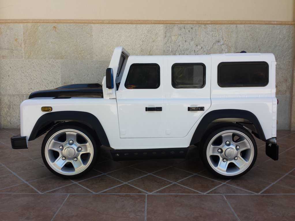 Comprar Todoterreno electrico para niños Land Rover Defender Blanco