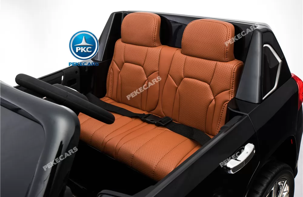 Coche electrico para niños Lexus 570 con MP4 Negro con asiento acolchado