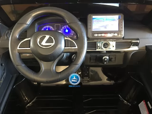 Coche electrico infantil Lexus 570 con MP4 Negro con licencia oficial
