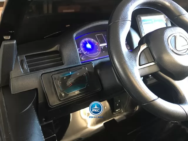 Coche electrico infantil Lexus 570 con MP4 Negro con licencia oficial