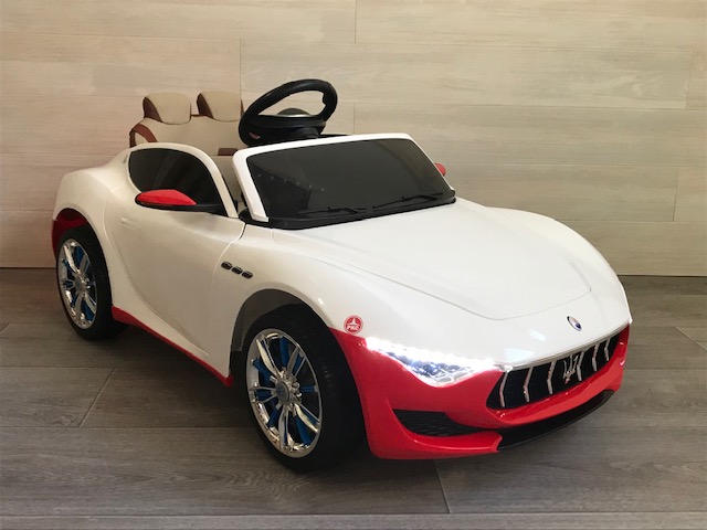 Coche electrico para niños Maserati Alfieri Blanco y rojo