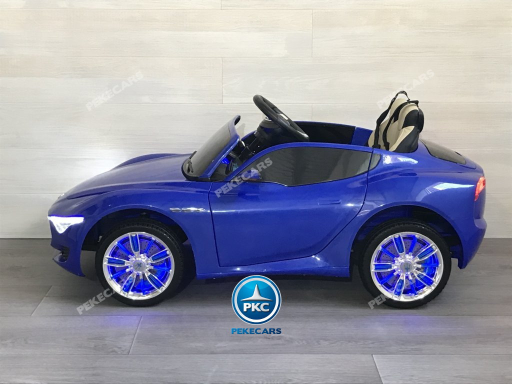 Coche electrico para niños Maserati Alfieri Azul con Pantalla MP4