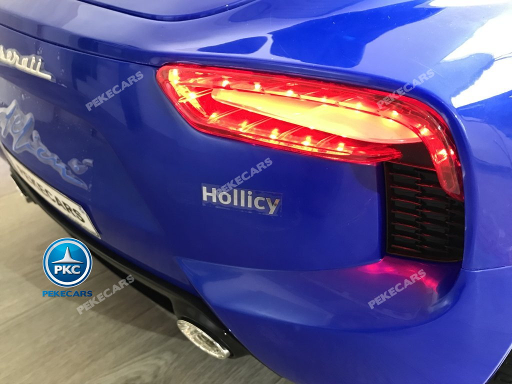 Coche electrico infantil Maserati Alfieri Azul con Pantalla MP4 luces traseras