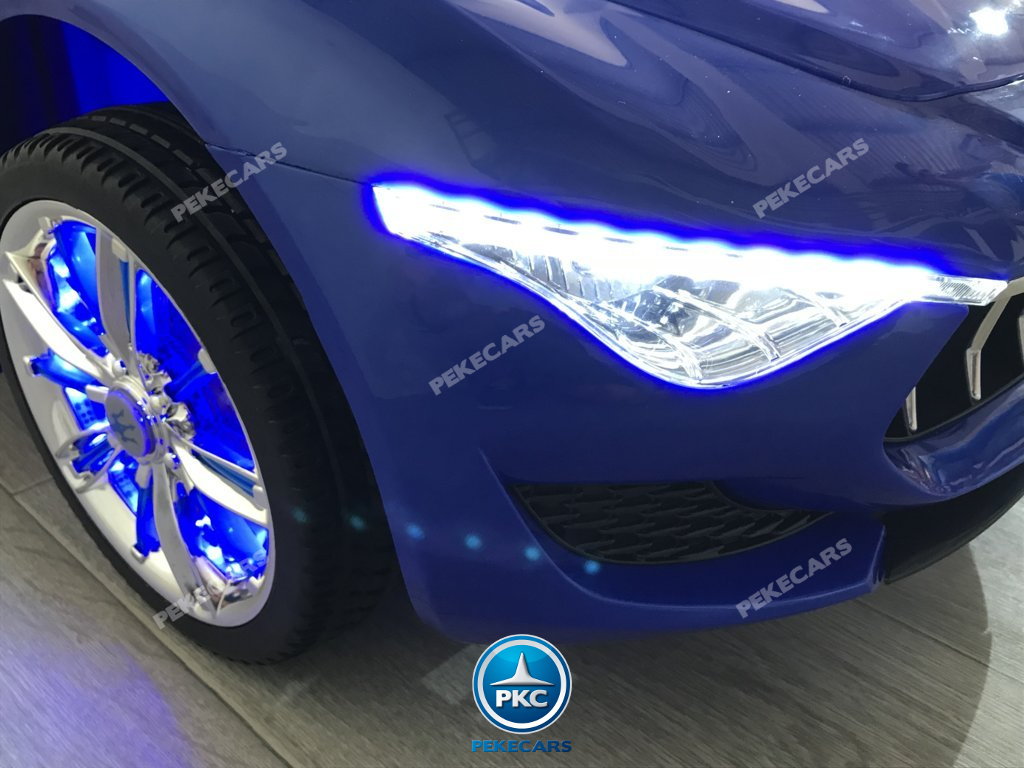 Coche electrico para niños Maserati Alfieri Azul con Pantalla MP4 luces frontales