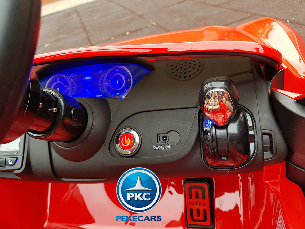 Coche electrico infantil Maserati Alfieri Rojo con Pantalla MP4 bateria extraible