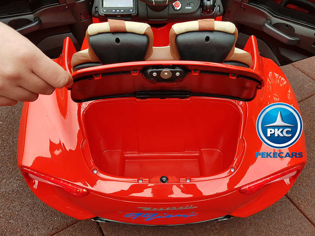Coche electrico para niños Maserati Alfieri Rojo con Pantalla MP4 mando
