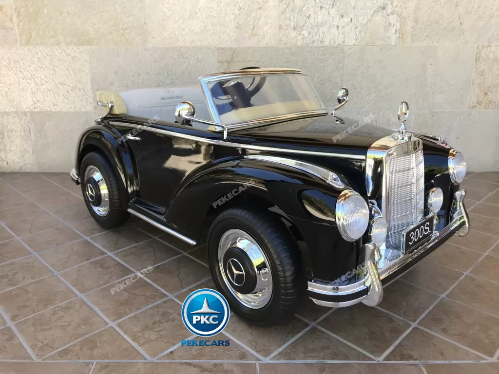 Coche electrico infantil Mercedes Benz 300S Negro detalles