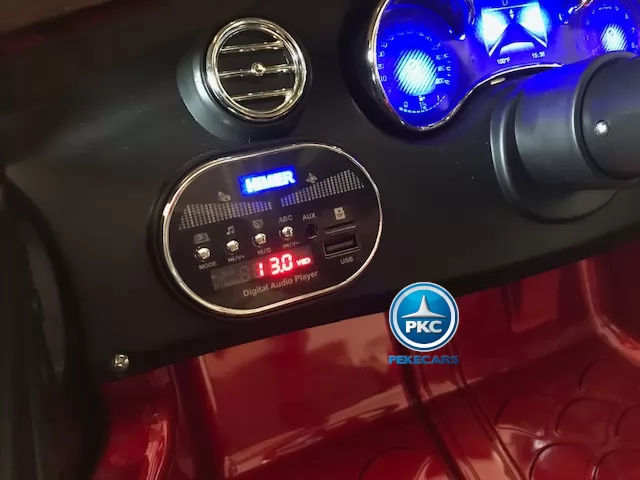 Coche electrico para niños Mercedes C63 Rojo Metalizado bateria extraible